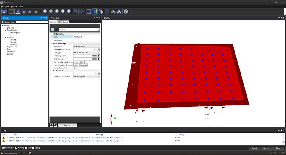 Unblink3D ScanXtream Surface Flatness Inspection